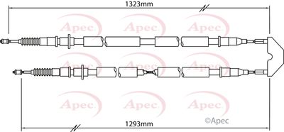 APEC Cable Pull, parking brake CAB1458