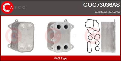 RADIATOR ULEI ULEI MOTOR CASCO COC73036AS