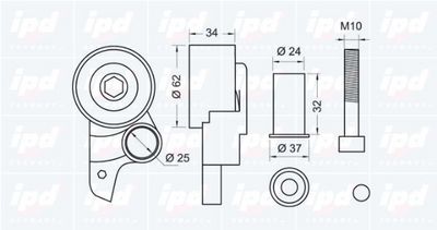 ROLA INTINZATOR CUREA DISTRIBUTIE IPD 140954 1