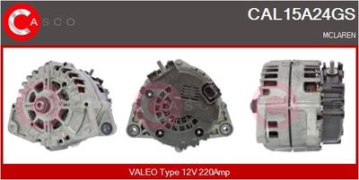 Генератор CASCO CAL15A24GS для MCLAREN 650S