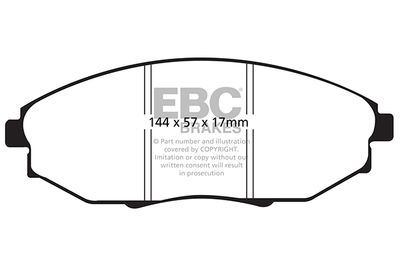 Комплект тормозных колодок, дисковый тормоз EBC Brakes DP21750 для CHEVROLET EPICA