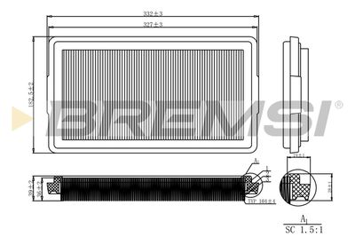 Воздушный фильтр BREMSI FA2126 для ZASTAVA YUGO