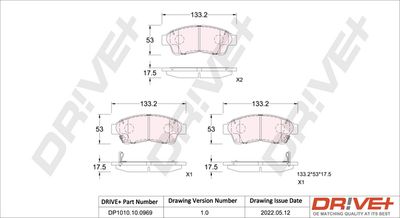 SET PLACUTE FRANA FRANA DISC Dr!ve+ DP1010100969