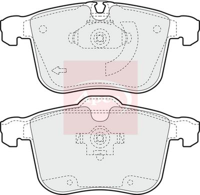 APEC Brake Pad Set, disc brake PAD1358
