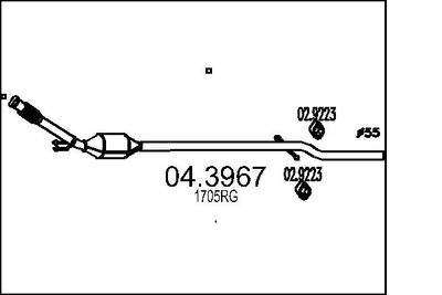 Katalizator MTS 04.3967