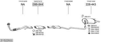 Изпускателна система BOSAL SYS22933