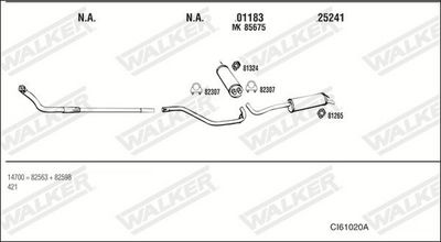 Изпускателна система WALKER CI61020A