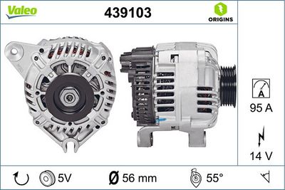 GENERATOR / ALTERNATOR VALEO 439103