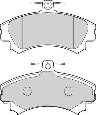 BREMSBELAGSATZ SCHEIBENBREMSE VALEO 302723 1