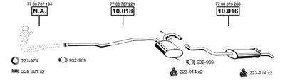 Układ wydechowy ASMET RE103945