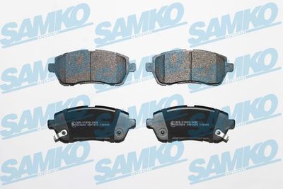 Комплект тормозных колодок, дисковый тормоз SAMKO 5SP1673 для DAIHATSU SIRION