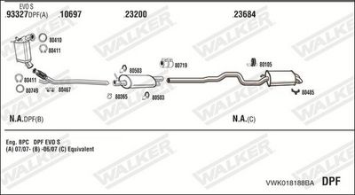 SISTEM DE ESAPAMENT WALKER VWK018188BA
