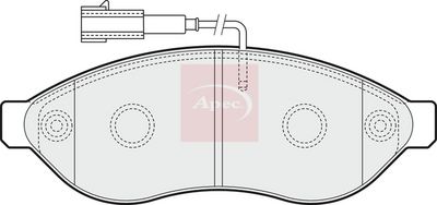 APEC Brake Pad Set, disc brake PAD1567