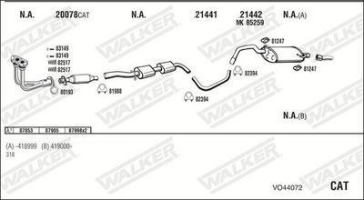 Изпускателна система WALKER VO44072