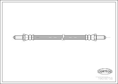 Тормозной шланг CORTECO 19018758 для TRIUMPH DOLOMITE