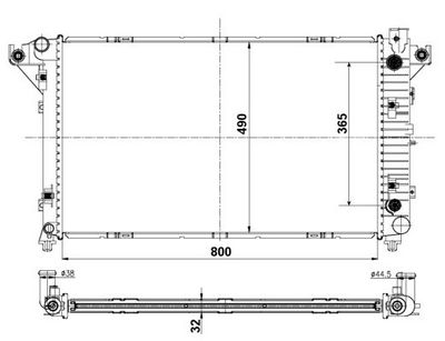 Motorradiator (met easy fit elementen)