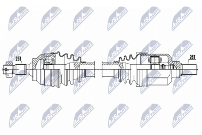 Wał napędowy NTY NPW-CT-053