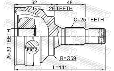 Joint Kit, drive shaft 6510-002A29