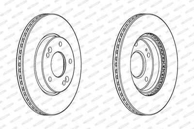 BREMSSCHEIBE FERODO DDF2187C 1