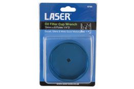 Laser Tools Oil Filter Cup Wrench 76mm x 8 Flutes 1/4"D