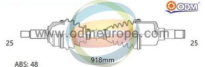 Приводной вал Multiparts 18-086211 для HYUNDAI SOLARIS