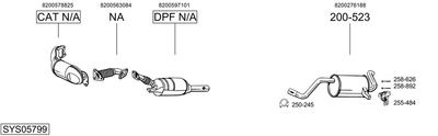 Układ wydechowy BOSAL SYS05799