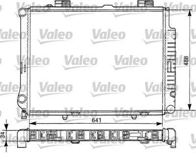 VALEO 731291 Радіатор охолодження двигуна для MERCEDES-BENZ (Мерседес)