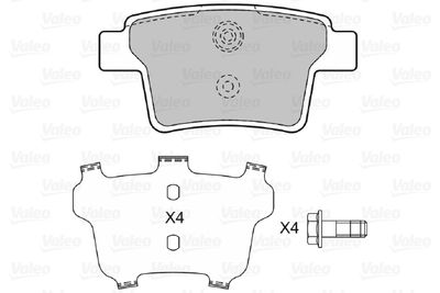 Brake Pad Set, disc brake 598740