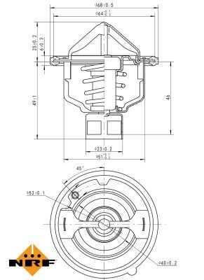 Thermostat, coolant 725142