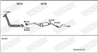 SISTEM DE ESAPAMENT WALKER SKK005257A