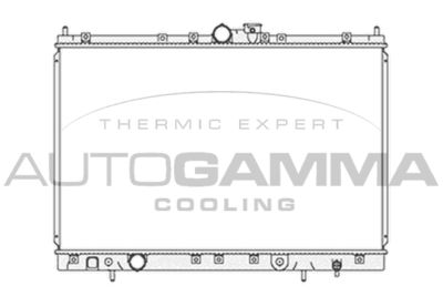 AUTOGAMMA 103866 Радиатор охлаждения двигателя для MITSUBISHI SPACE