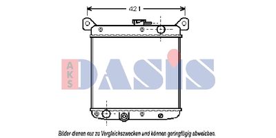 Радиатор, охлаждение двигателя AKS DASIS 081300N для FIAT 127