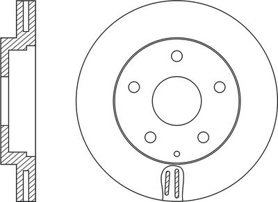 Тормозной диск FIT FR0624V для MAZDA MPV