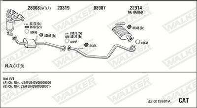 SISTEM DE ESAPAMENT WALKER SZK019991A