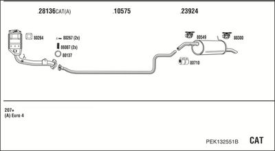 Układ wydechowy WALKER PEK132551B