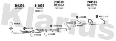 Układ wydechowy KLARIUS 120265E