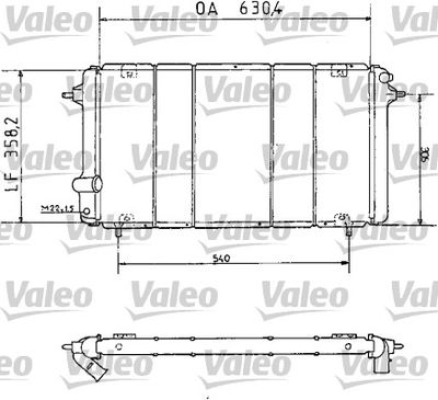 VALEO 730065 Радіатор охолодження двигуна для RENAULT (Рено)