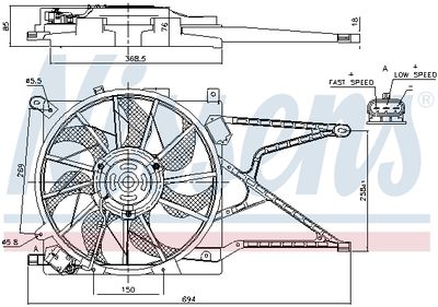 Fan, engine cooling 85188