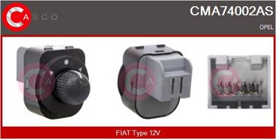 COMUTATOR REGLAJ OGLINDA CASCO CMA74002AS
