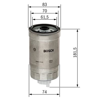 Palivový filtr BOSCH 1 457 434 150