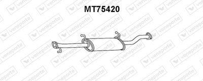 Предглушитель выхлопных газов VENEPORTE MT75420 для MITSUBISHI PAJERO