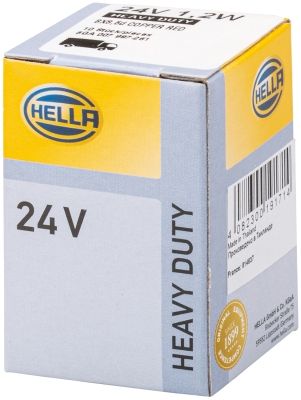 Gloeilamp (Karton 10pcs) 24V 1,2W BX8,5D Heavy Duty