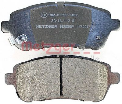 BREMSBELAGSATZ SCHEIBENBREMSE METZGER AUTOTEILE 1170017 2