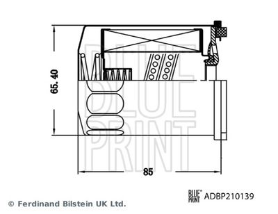 Гидрофильтр, автоматическая коробка передач BLUE PRINT ADBP210139 для TESLA MODEL 3