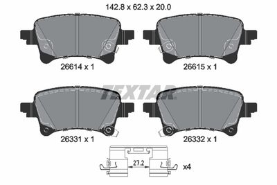 BREMSBELAGSATZ SCHEIBENBREMSE