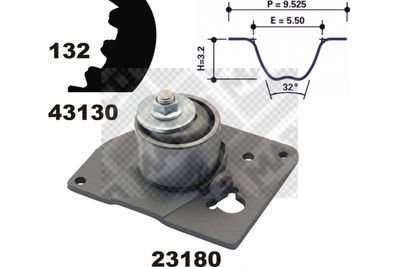 23130 MAPCO Комплект ремня ГРМ