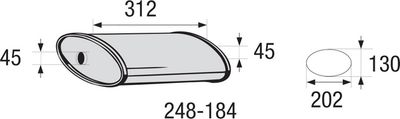 Midterste, lyddæmper, universal KLOKKERHOLM 248-184