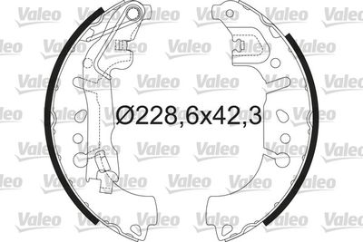 Комплект тормозных колодок VALEO 564214 для FIAT FIORINO