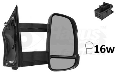 VAN WEZEL 1651822 Наружное зеркало  для FIAT DUCATO (Фиат Дукато)