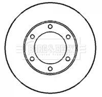 Тормозной диск BORG & BECK BBD5029 для CARBODIES FX